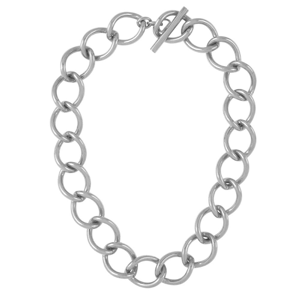 Stainless steel chain link on sale necklace