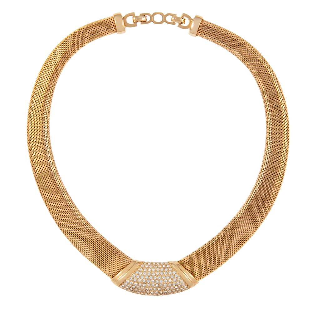 Dior Rhinestone leaf style Chocker Necklace  AGL1220  LuxuryPromise