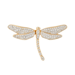 1990s Vintage Swarovski Dragonfly Brooch
