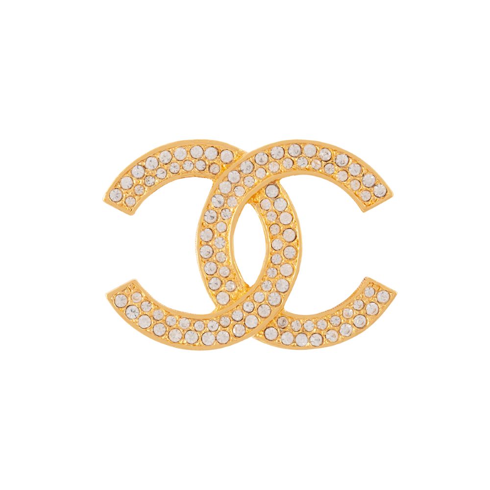 CHANEL PreOwned Logo Badge  Farfetch  Vintage chanel Chanel paris  Chanel brooch