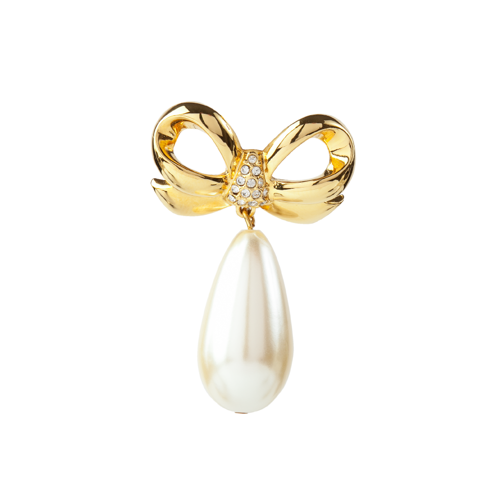 1990s Vintage Elizabeth Taylor Bow Brooch