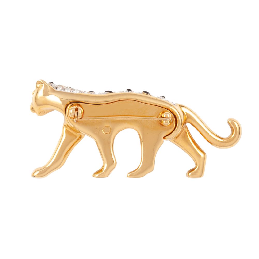 1990s Vintage Swarovski Panther Brooch