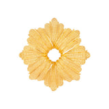 1980s Vintage Textured Floral Brooch