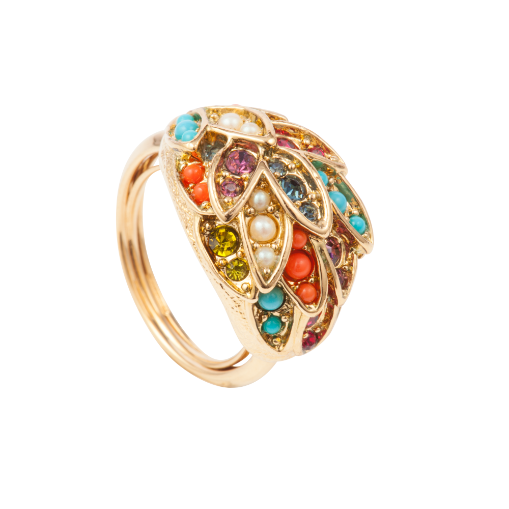 1980s Vintage D'Orlan Colourful Ring