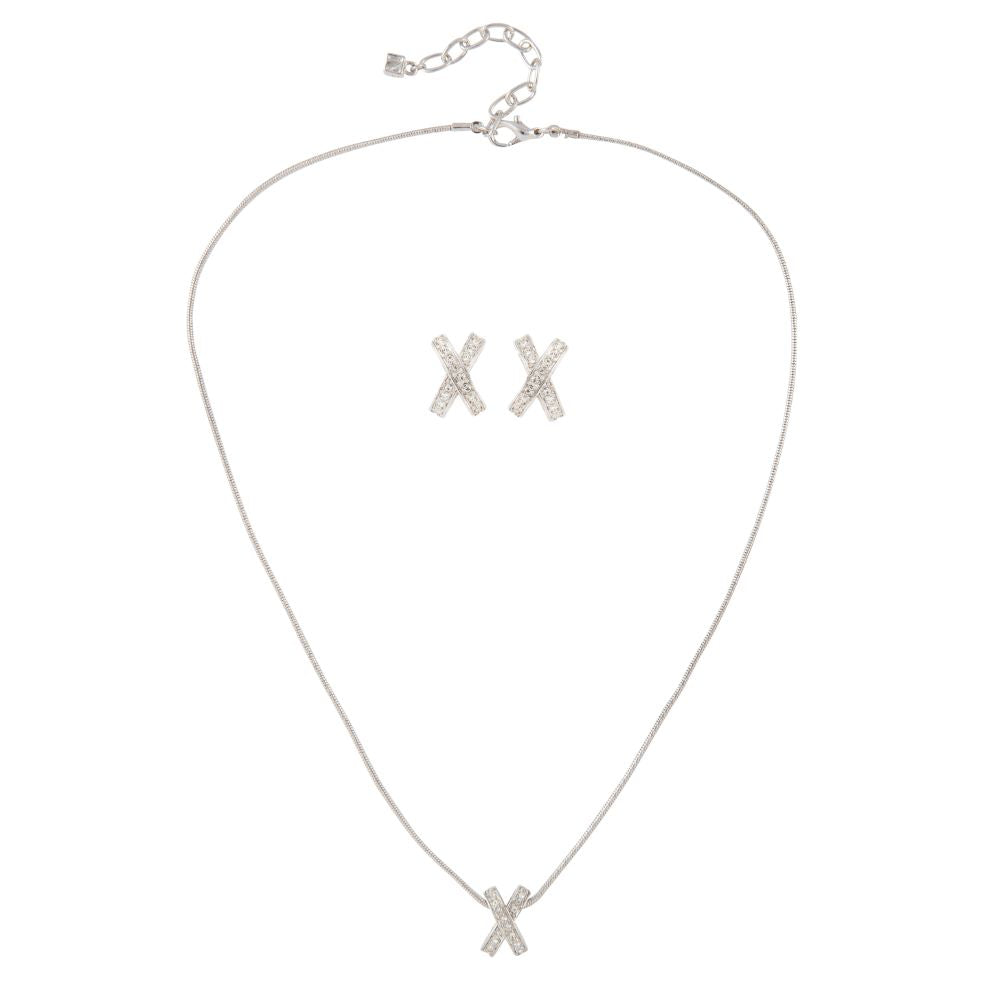 1990s Nina Ricci Earring and Necklace Set