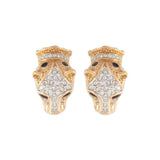 1980s Vintage Attwood & Sawyer Panther Earring and Necklace Set