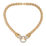 1980s Vintage Attwood & Sawyer Panther Earring and Necklace Set