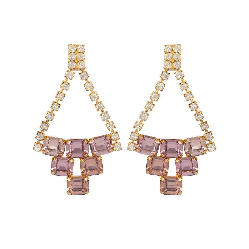 1980s Vintage Cascading Earring and Necklace Set