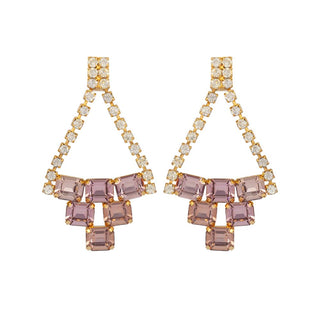1980s Vintage Cascading Earring and Necklace Set